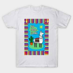 Cute Llama No Prob llama T-Shirt